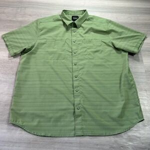 5.11 Tactical Shirt Mens XL Green Check Short Sleeve Tactical 71207-512
